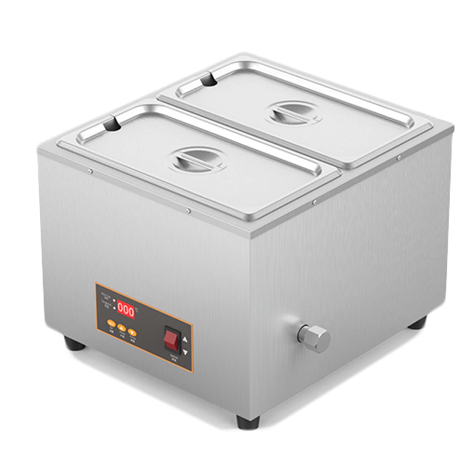 AYCDL Chocolate Tempering Machine, Electric Chocolate Melting Machine, Commercial Chocolate Melter Pot Heater, Temperature Control,for Chocolate/Milk/Cream/Soup,C,B
