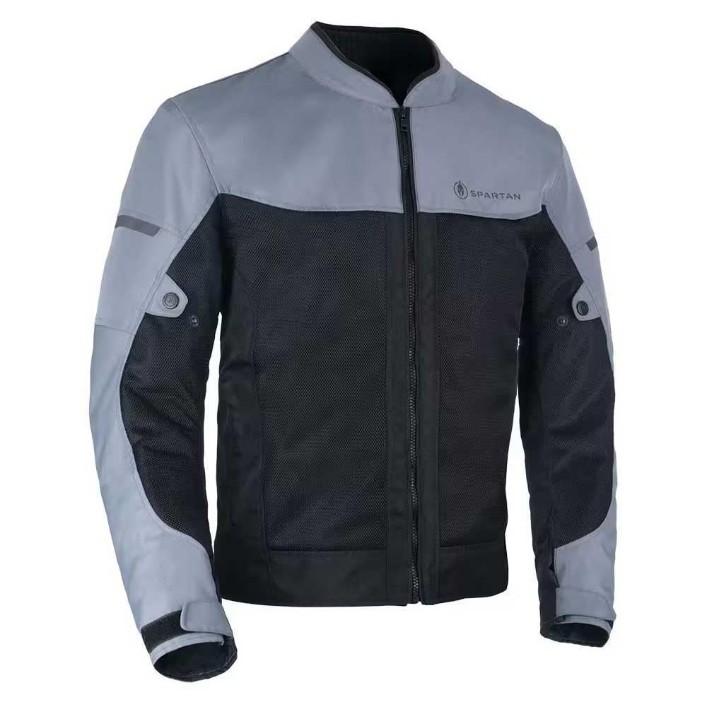 Oxford Grey Black Spartan Air Motorcycle Jacket 3XL