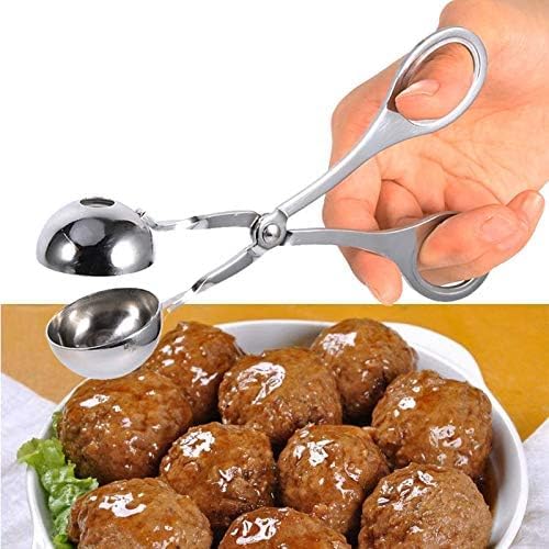 Meatball Maker Scoop, Stainless Steel Rice Ball Clip Ice Cream Ball Mould for Home Kitchen Tools