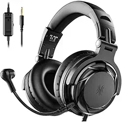 Fone de Ouvido P/Estúdio DJ OneOdio Pro-G Studio P/Games e Música Falante 50mm Neodimio Conexão P2 ou P10 Com Microfone, Cabo Destacável