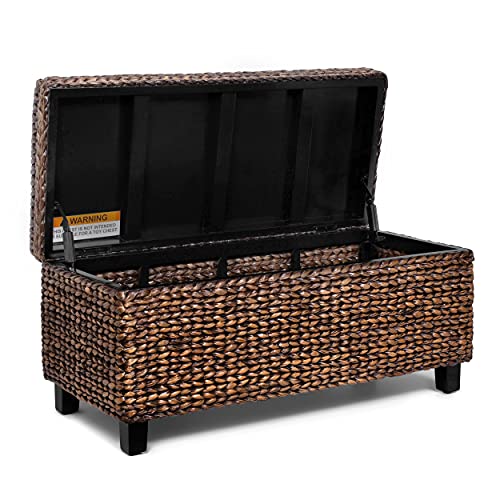 BIRDROCK-HOME-Storage-Ottoman-Bench-Bed-Storage-Trunk-Espresso-Bench-Chest-Safety-Hinges-Brown-Wash 51JNfzXCkgS