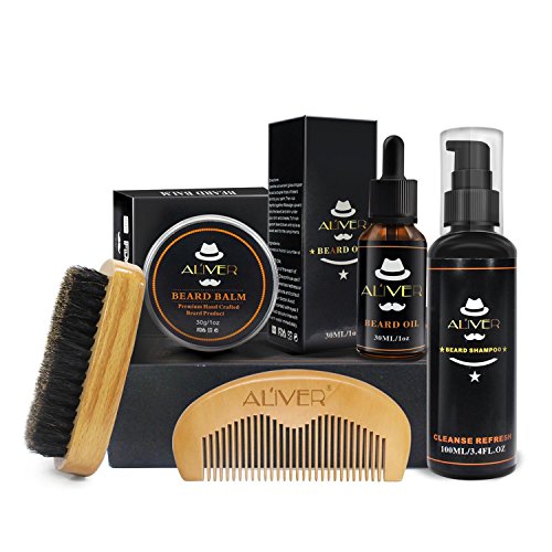 Beard Care for Men & Beard Grooming Kit with Beard Balm, Beard Growth Oil, Beard Brush, Beard Conditioner Shampoo, Beard Comb, 100% Natural Gift Set for Men Dad Boyfriend - Image 7