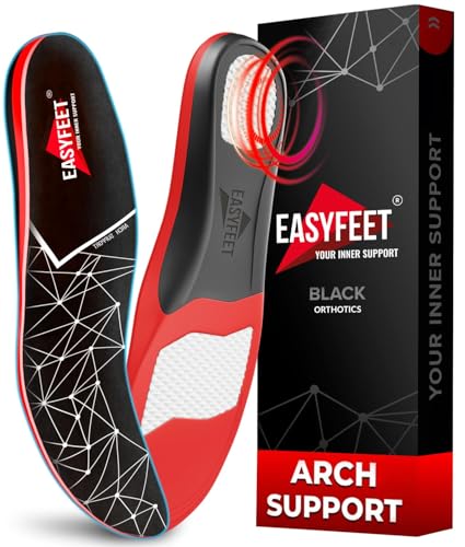 Premium Anti-Fatigue Shoe High Arch Support Insoles Men Women - Plantar Fasciitis Inserts - Orthotic Inserts Shoe Soles Standing All Day - Flat Feet Foot - Work Boot Insoles