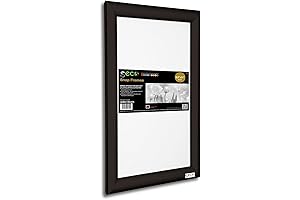 SECO Easy Change Front Load Picture Frame (8.5" x 11", Black Aluminum)