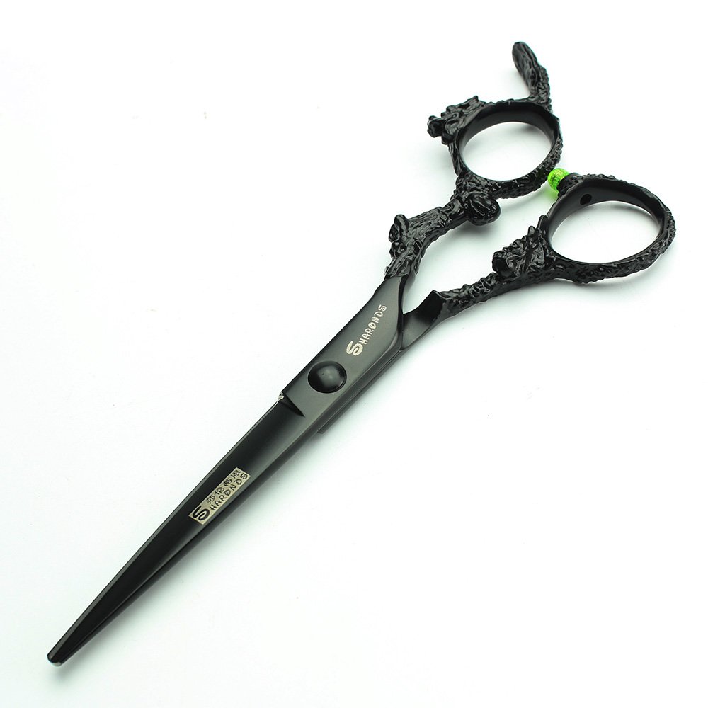 Porfessional - Tijeras de peluquería de acero inoxidable de 6 pulgadas, tijeras afiladas para corte de pelo para peluqueros, hombres, mujeres