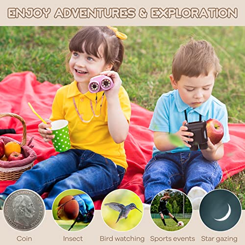 Image of Andonstar AD122 Kids Microscope&Telescope Double Lens, Portable Handheld Microscope Binoculars, Digital Camera&Video Microscope Kit for Kids, 2 inch LCD Black, Windows /Mac Compatible, SD Card Included