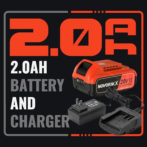 NovorikX 20V Mini Circular Saw Cordless 4-1/2" with Laser 3400RPM, 2 Saw Blades with Rip Guides, Max Cutting Depth 1-11/16" (90°), 1-1/10" (45°) for Wood,Soft Metal, Plastic, Drywwall, Tile Cuts - Image 6