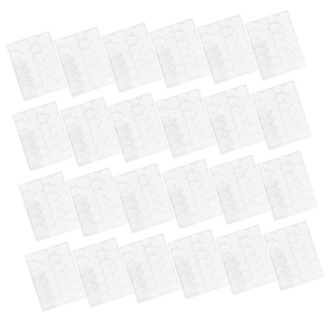 Healeved 160fogli Colla Gel Per Unghie Finti Adesivi Doppia Faccia Trasparenti Per Manicure Strisce Adesive Per Unghie Kit Per Nail Art Per Eventi e Feste