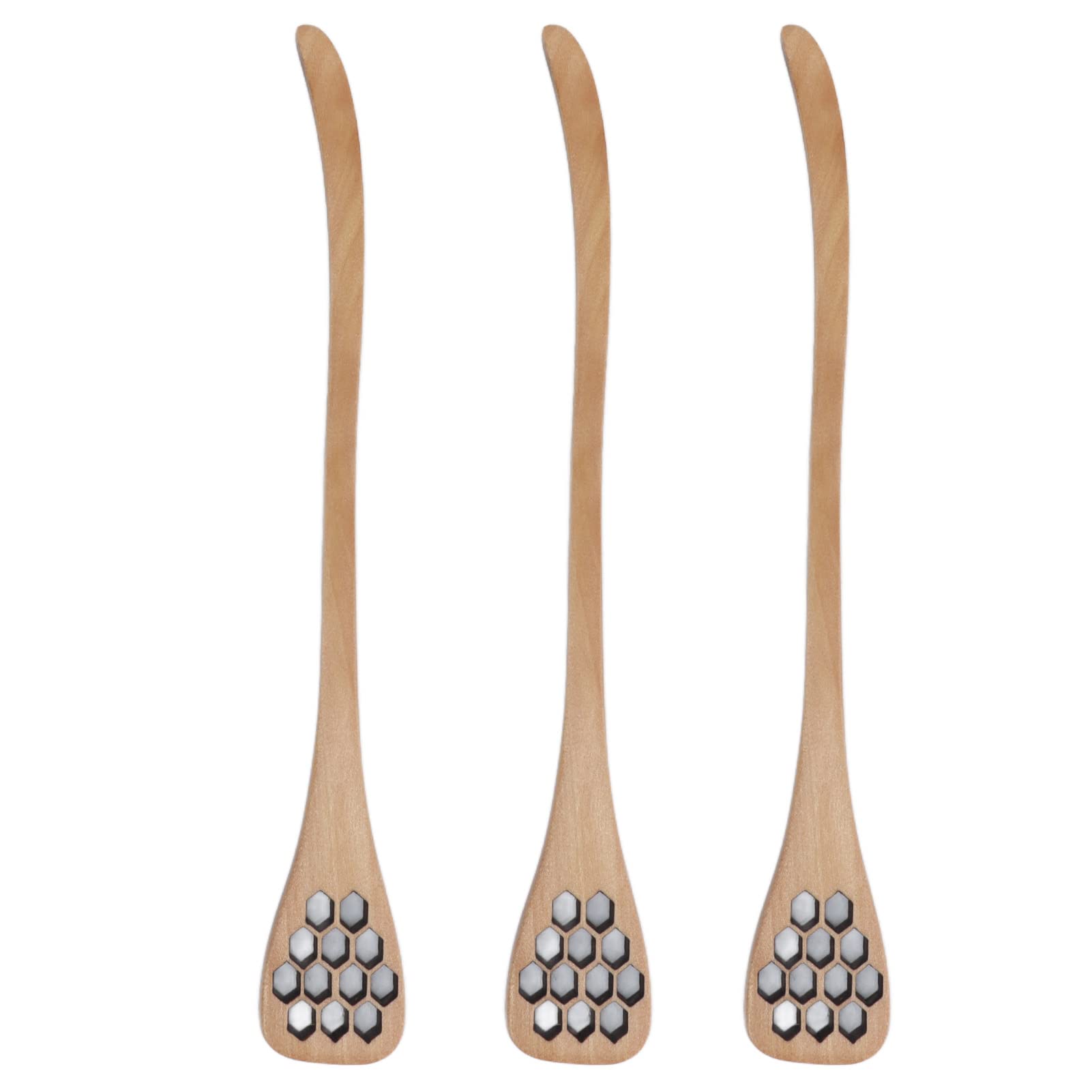 Set 3 Cucchiai Per Miele In Legno – Bastoncini Versatili Per Mescolare, Distribuire E Servire, Ideali Per Tè, Caffè E Picnic