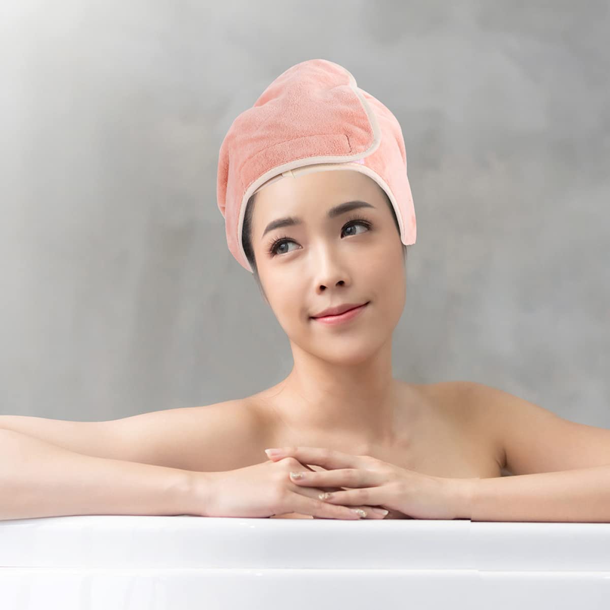 Superfaser Haarwickel fürs Spa, 2 Satz, Orange, für Frauen