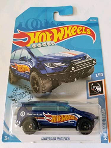 Hot Wheels 2019 Hw Race Team - Chrysler Pacifica, Blue Truck miniatura 1