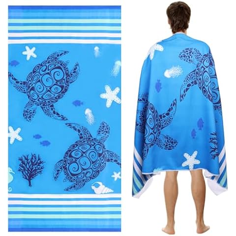 Plliocse Microfibre Sand Free Beach Towel Cover