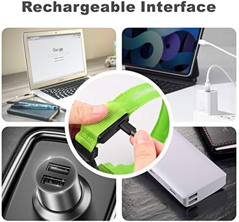 LED Dog Collar Baytion USB Rechargeable Light up Dog Collar with Rechargeable and Waterproof Flashing Light Glowing Small Medium Large Dogs