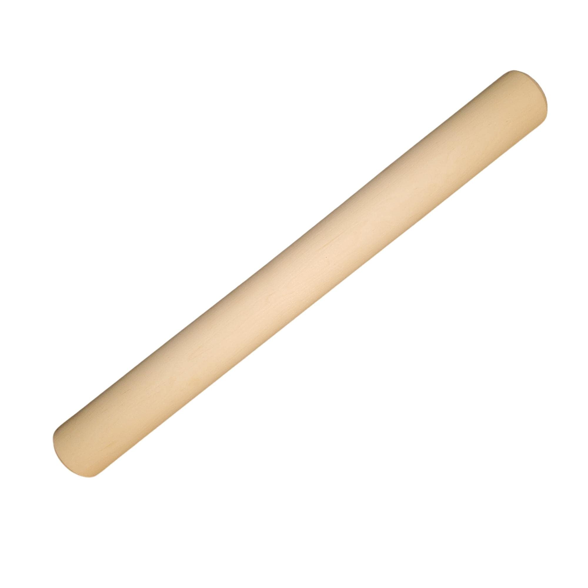 Frieling Rodillo de madera de arce fabricado en los Estados Unidos – Classic Baker recto – 2 pulgadas por 18.5 pulgadas – Rodillo de madera de precisión