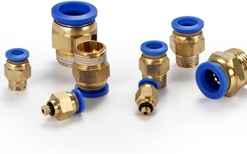 20PCS 1/8" 1/4" 3/8" 1/2" BSP Male Thread PC Pneumatic Fitting Push Quick Connector Hose Tube 4mm 6mm M5 8mm 10mm (6MM OD Hose M5x0.75)