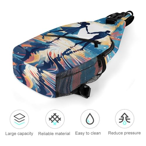 Bolso cruzado tipo sling para senderismo y uso casual miniatura 5