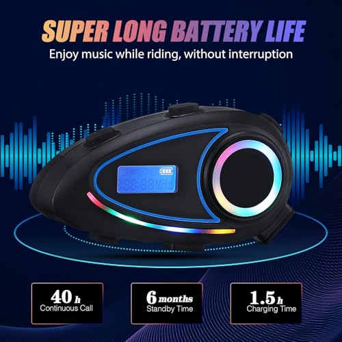 Auriculares inalámbricos de comunicación para casco altavoz micrófono accesorio motocrós 7