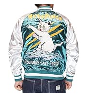 Amazon.co.jp: [朧 OBORO] 朧 おぼろ 和柄 スカジャン メンズ 華鳥風月