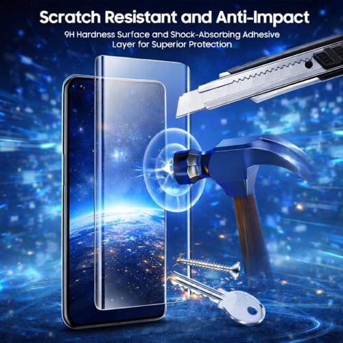 Image of Blackwik UV Tempered Glass For Moto Edge 50 Pro Cellphone (Transparent) Advanced Border Less Full Screen Coverage UV Screen Protector Guard With Installation Kit