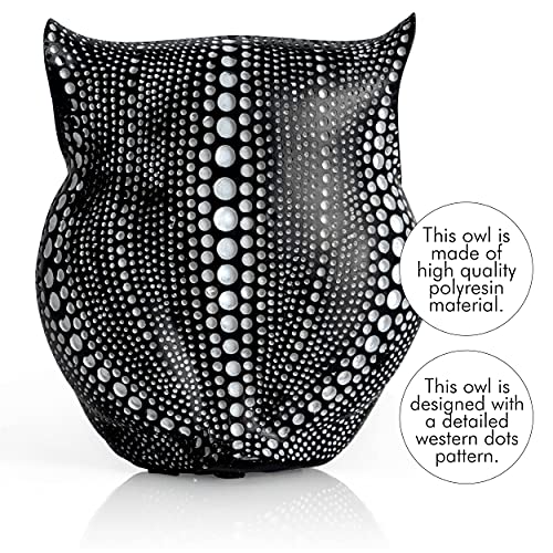 Ornativity Black Owl Statue Figurine - Animal Sculpture Home Decoration For Bedroom Living Room Kitchen Office Bathroom House Decor Figurines #TOP4