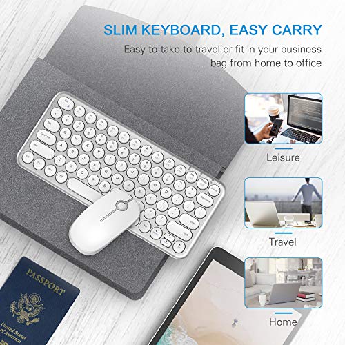 Wireless Keyboard and Mouse, Jelly Comb KS45 2.4GHz USB Keyboard and
