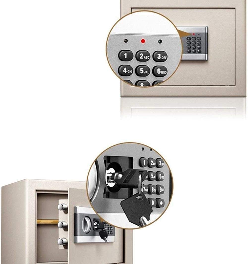 Caja Fuerte Digital de Gran Capacidad, Seguridad electrónica, gabinete de Acero para Dinero, Cajas Fuertes para Documentos de identificación, Documentos A4, computadoras portátiles, Joyas