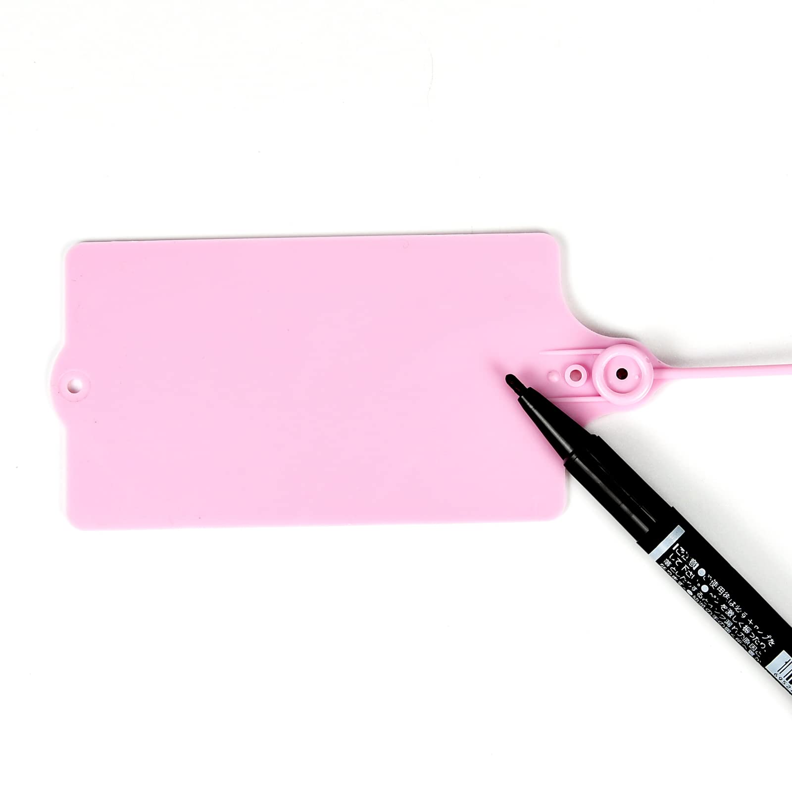 Bridas para cables, Bridas reutilizables de nailon multicolor, longitud ajustable, diseño autoblocante, sellos numerados, 100 unidades(Roze)