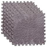 Ayuduots 5-20pcs Carpet Squares Puzzle Mat, Adjustable Interlocking Plush Foam Floor Mat for Home Decor Bedroom Playroom - Image 1
