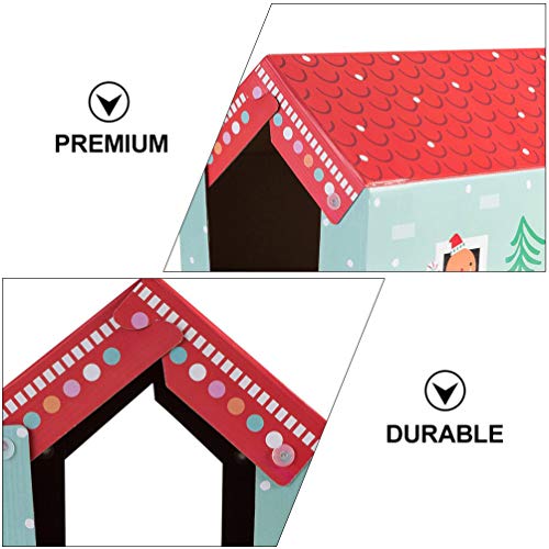 TEHAUX Casa-Casa Do Gato Scratcher Gato Garra Tipo Moedor Casa Cama de Gato Ondulado Papel Gato Gati