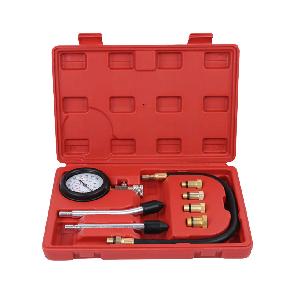 GANAZONO Tester Compressione Per Cilindri Auto Rilevatore Perdite Tabella Pressione Psi Bar Adattatore Incluso Kit Diagnostica Per Motori Benzina