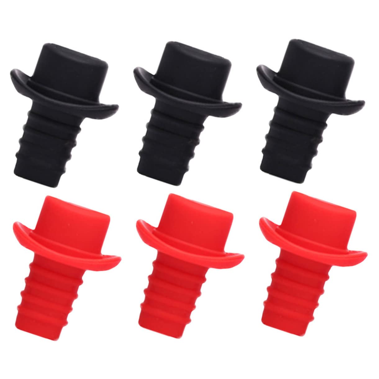 18piezas Tapones De Vino Silicona Reutilizables Sellado Hermético para Botellas De Vino Cervezas y Bebidas para Fiestas y Bodas