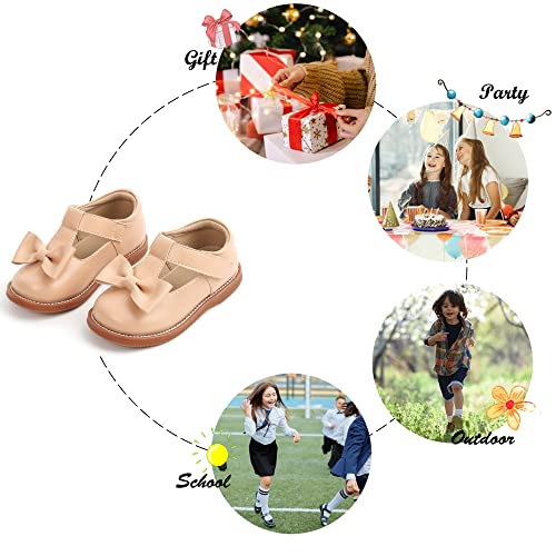 Image of Felix & Flora Toddler Little Girl Mary Jane Dress Shoes - Ballet Flats for Girl Party School Shoes