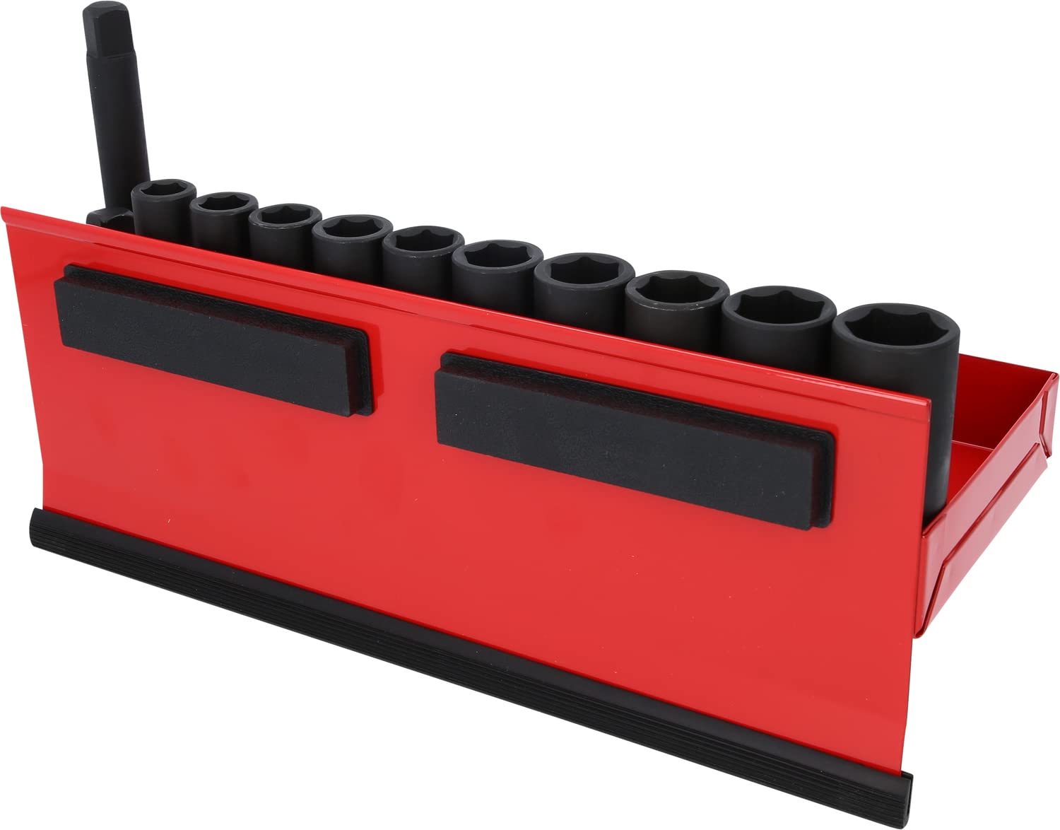 KS Tools 515.0612 1/2" Sechskant-Kraft-Stecknuss-Satz, lang, 13-tlg., 35 x 25 x 13 cm
