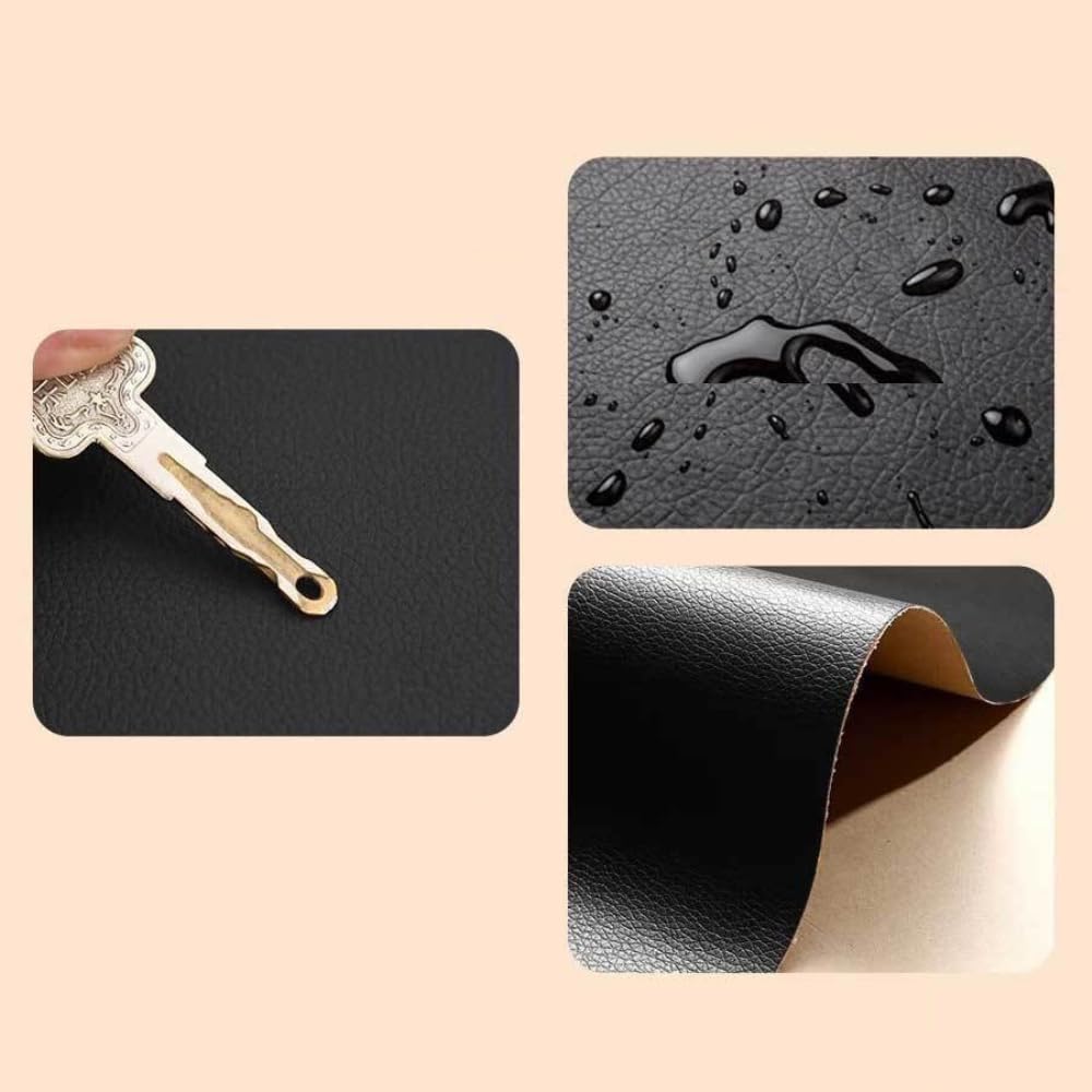 PVC-Leder Reparatur Kunstleder Selbstklebend Lederflicken Leder Patch | Lederreparatur Flicken Ledergewebe Ledersitzflicken für Möbel Sofa Autositze Taschen,3 Stück,Burgunderrot,137x100cmx1pcs
