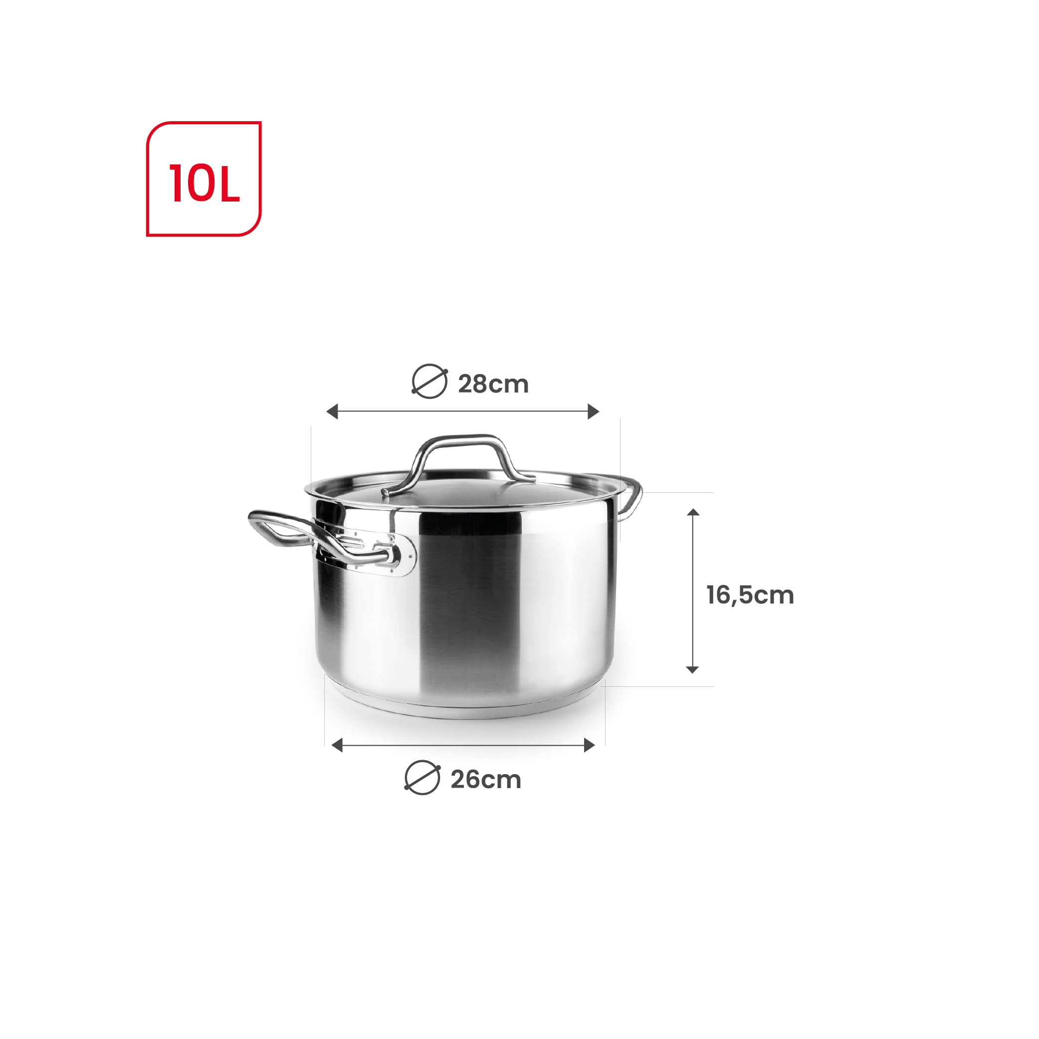 IBILI 607728 Olla, 18/10 Steel