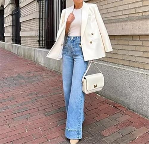 Saratily Jeans, Saratily Pants, Tummy Control Cropped Wide-Leg Jeans with Pocket, Cropped Wide Leg Jeans for Women2