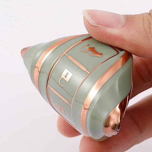 Miniatura 3 de ontto Funda para llavero de 5 botones para Nissan con elegante soporte para llaves Infiniti, protección completa, color beige