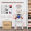 Poolin EOM 15-Needle Commercial Embroidery Machine,14.2"x9.5" Large Embroidery Area for Small Business – Built for Hats, Caps & Daily Orders, Auto Color Change & Trim,WiFi/USB Design Transfer
