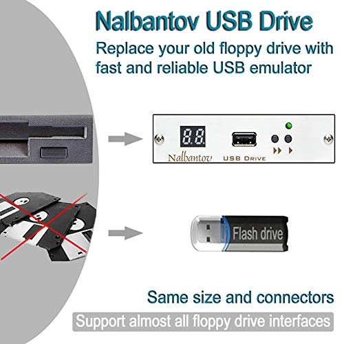 Preisvergleich Produktbild Nalbantov Industrial USB Diskettenlaufwerksemulator für Charmilles Roboform 35, 44, 54, 55
