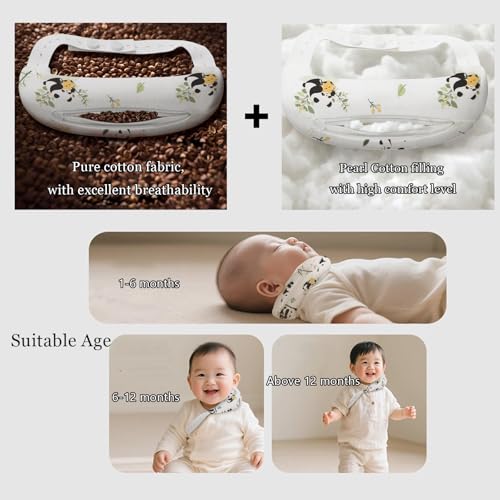 Almohada ajustable para cuello bebé, soporte de cabeza miniatura 5