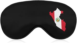 Peru-Map Flag Sleep Masks Eye Mask Cute Patch Blackout Soft Eye Cover Travel Blindfold for Women Men