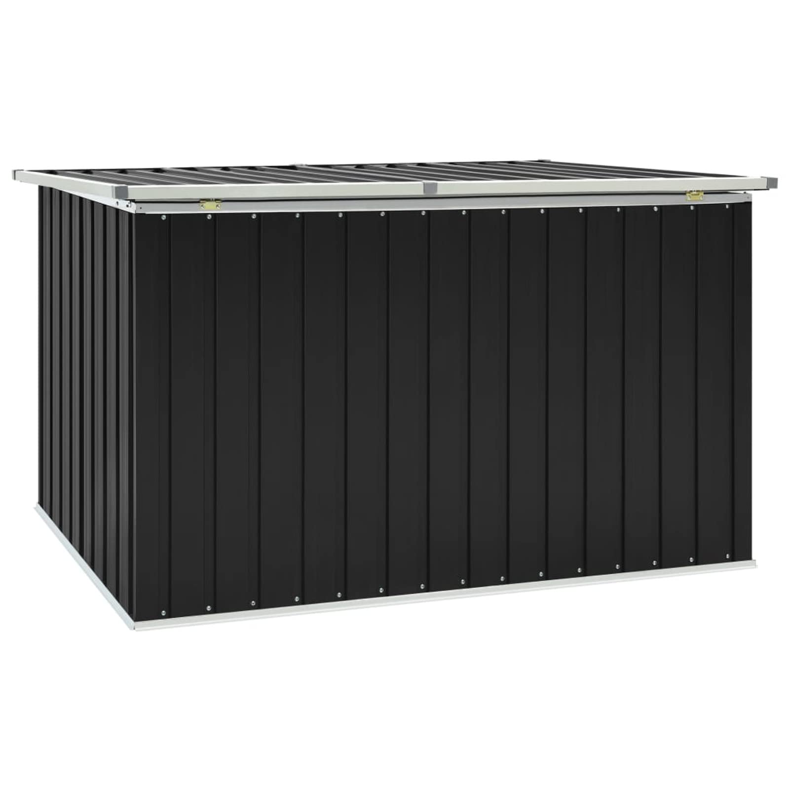 Gartenbox Metall Gartenbox wasserdicht XXL Auflagenbox Metall Aufbewahrungsbox Garten Outdoor Box Kissenbox für Garten-Anthrazit-171 x 99 x 93 cm
