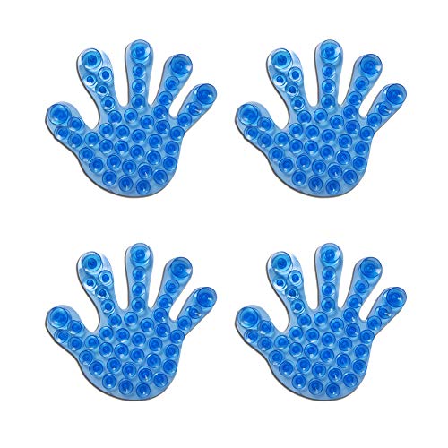 Moonla's Double Sided Suction Cups,Plastic Professional Strength Soap Pads for Bathroom,Kitchen,Bedroom,Office,Phone(Set of 4)