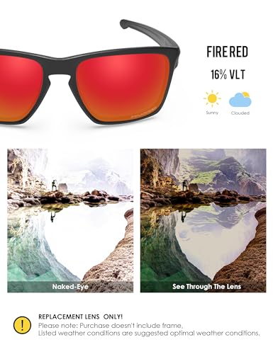Image of BLAZERBUCK Replacement Lenses for Oakley Sliver XL OO9341 Sunglass