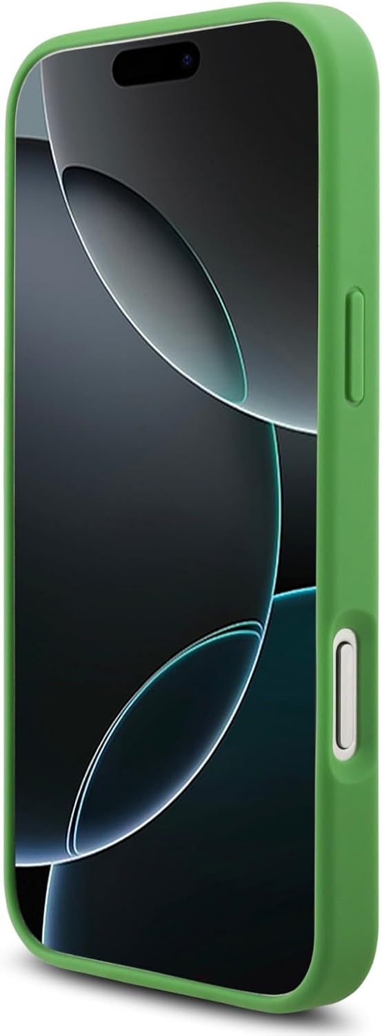 CG MOBILE Lacoste Petit Pique Lacquer Logo Compatible with MagSafe Case for iPhone 17 Pro Max (Estragon)