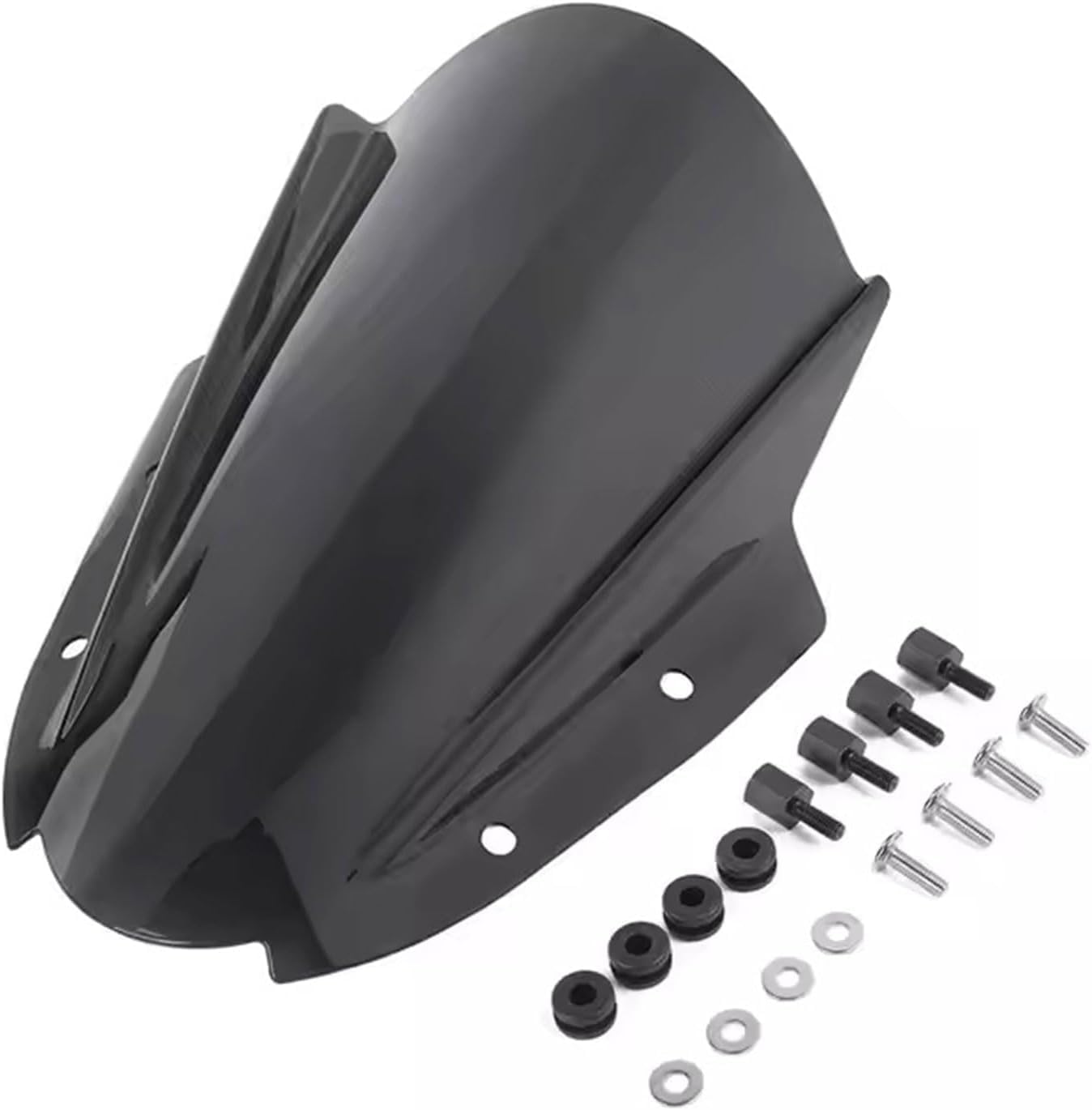 Motorbike Windshield Windscreen Double Bubble Front Fairing Wind Screen Deflectors Compatible for Su&zu&ki GSX250R GSX 250R GSX-250-R 2017-2024 (Black)