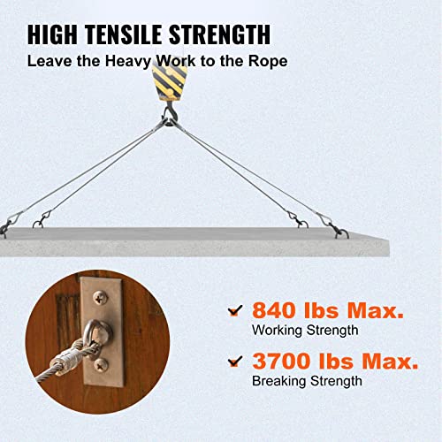 Happybuy Stainless Steel Cable 3/16"X 500Ft, T304 Marine Grade Deck Cable Railing, 7X19 Strands Construction Braided Aircraft Cable For Deck Rail String Lights Hanging Porch Fence Diy Baluster #TOP4
