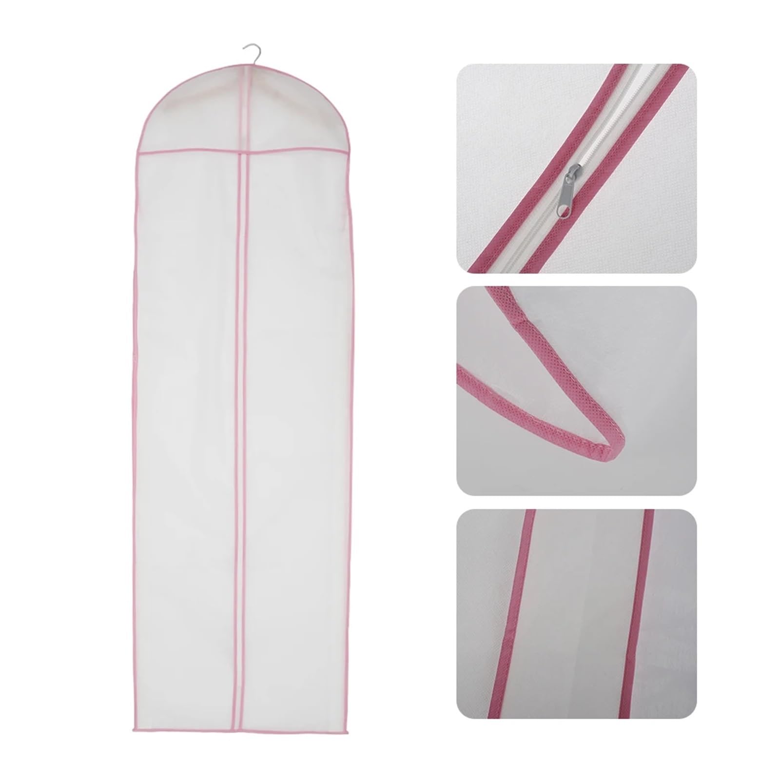 fundas para ropa Gown Long Clothes Bags Protector Case Dustproof Cover Wedding Dresses Garment Clothing Dust 180cm Dress Bag Organizers(2pcs)