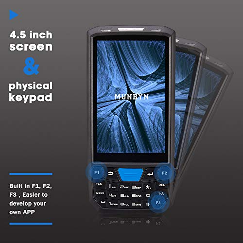 Image of MUNBYN Android Barcode Scanner with Numeric Pad Mobile Computer with 2D Scanner 4.5-inch Handheld Rugged PDA, Android 9 Support Wireless Wi-Fi 4G LTE