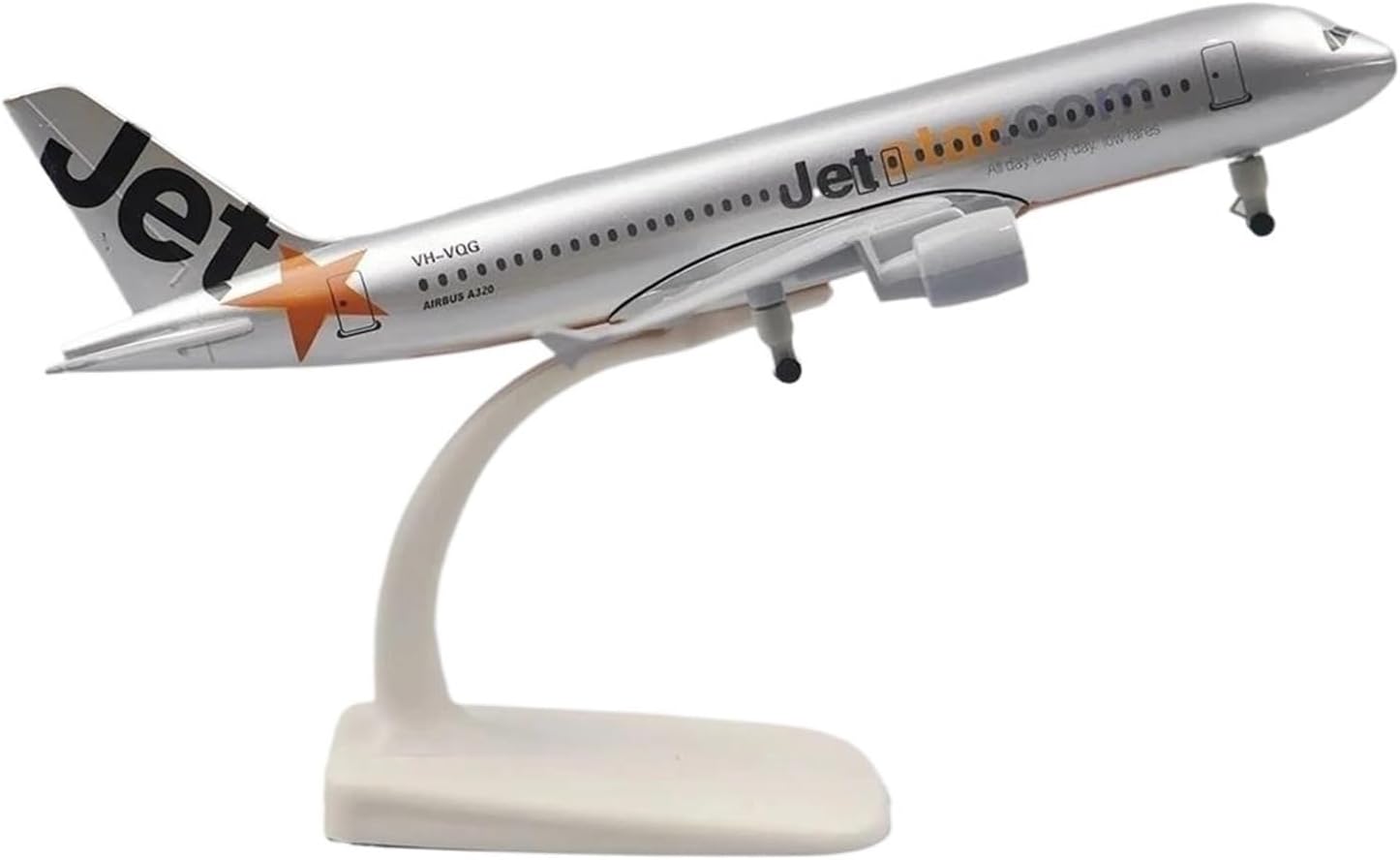 1 400 Scale Model for Jetstar A320 Aviation Aircraft for Display Collection and Gift 20 Cm Hobby Playgame Kit